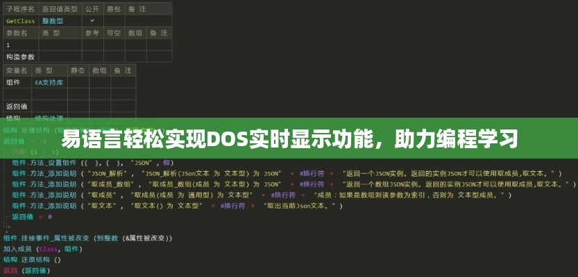 易语言轻松实现DOS实时显示功能，助力编程学习
