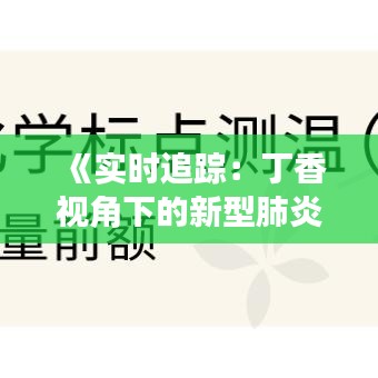 《实时追踪：丁香视角下的新型肺炎动态解析》