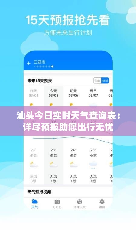汕头今日实时天气查询表：详尽预报助您出行无忧