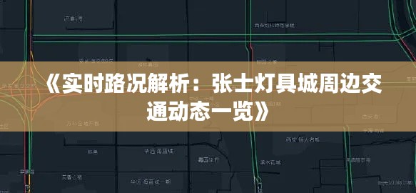 《实时路况解析：张士灯具城周边交通动态一览》