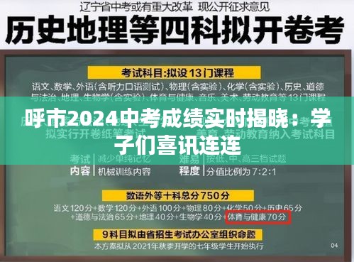 呼市2024中考成绩实时揭晓：学子们喜讯连连