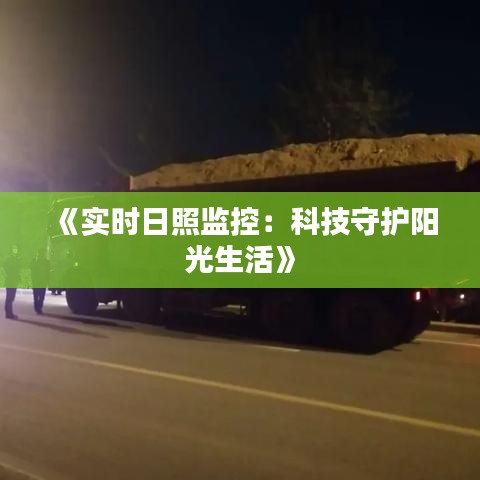 《实时日照监控：科技守护阳光生活》