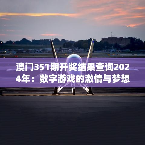 澳门351期开奖结果查询2024年：数字游戏的激情与梦想，一年份的期待与惊喜