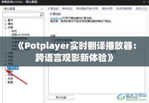 《Potplayer实时翻译播放器：跨语言观影新体验》