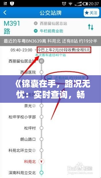 《锦囊在手，路况无忧：实时查询，畅行无阻》