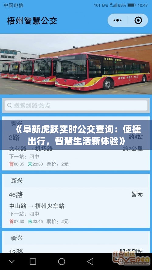《阜新虎跃实时公交查询：便捷出行，智慧生活新体验》