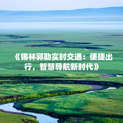 《锡林郭勒实时交通：便捷出行，智慧导航新时代》