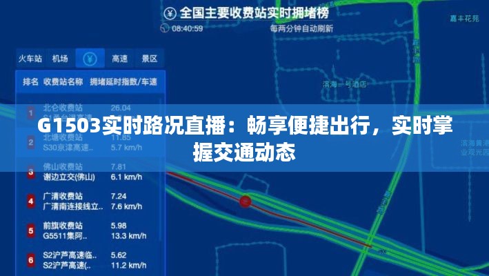 G1503实时路况直播：畅享便捷出行，实时掌握交通动态