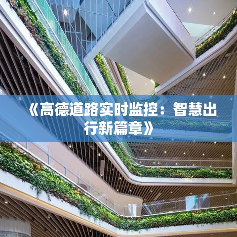 《高德道路实时监控：智慧出行新篇章》