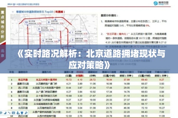 《实时路况解析：北京道路拥堵现状与应对策略》