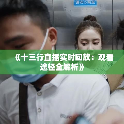 《十三行直播实时回放：观看途径全解析》