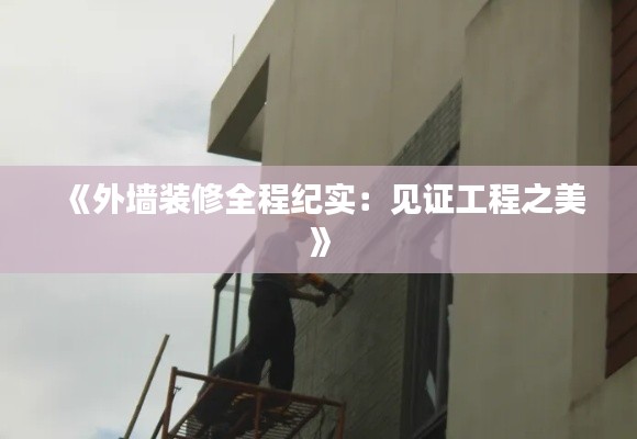 《外墙装修全程纪实：见证工程之美》