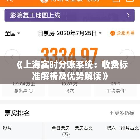 《上海实时分账系统：收费标准解析及优势解读》