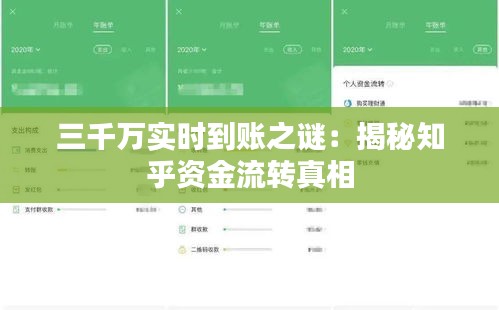 三千万实时到账之谜：揭秘知乎资金流转真相