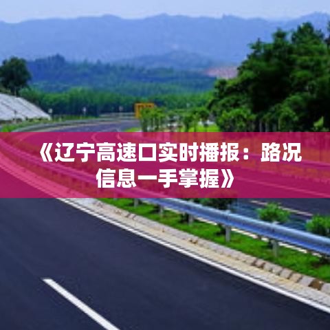 《辽宁高速口实时播报：路况信息一手掌握》