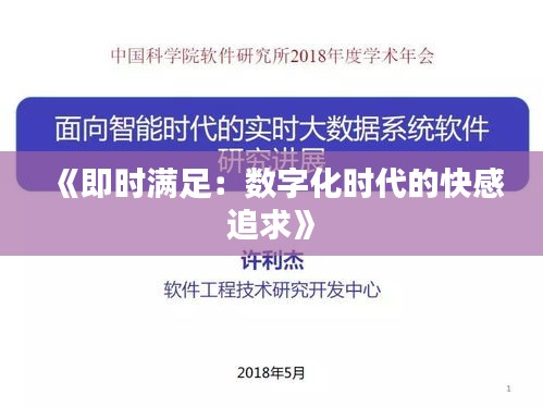 《即时满足：数字化时代的快感追求》