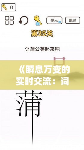 《瞬息万变的实时交流：词语的魅力与挑战》
