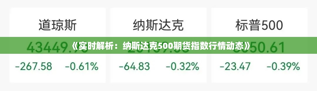 《实时解析：纳斯达克500期货指数行情动态》