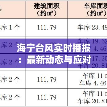 海宁台风实时播报：最新动态与应对措施详解