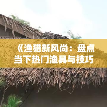 《渔猎新风尚：盘点当下热门渔具与技巧》