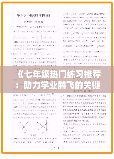 《七年级热门练习推荐：助力学业腾飞的关键一步》
