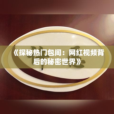 《探秘热门包间：网红视频背后的秘密世界》