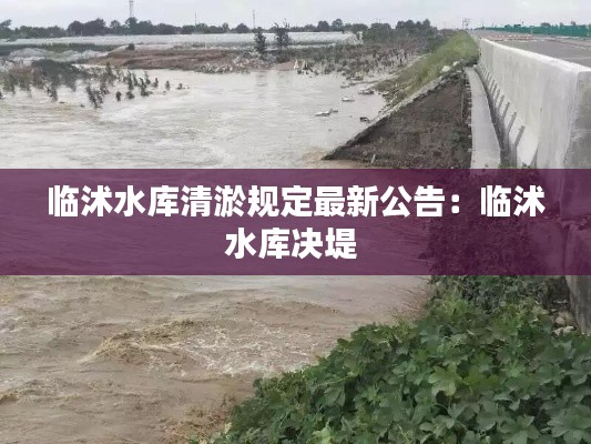 临沭水库清淤规定最新公告：临沭水库决堤 