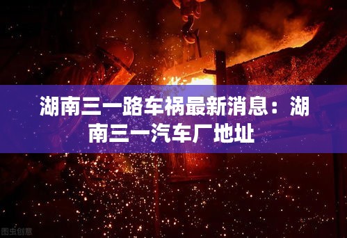 湖南三一路车祸最新消息：湖南三一汽车厂地址 