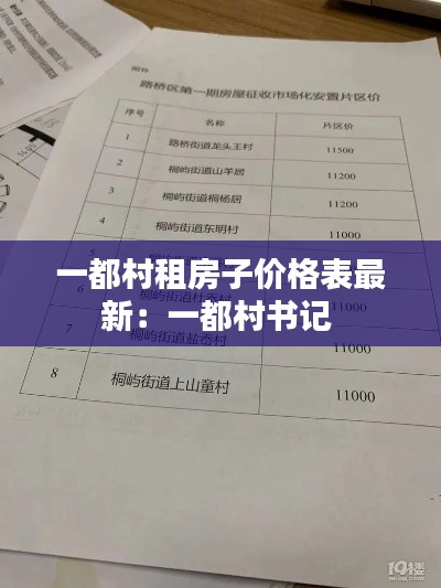 一都村租房子价格表最新：一都村书记 