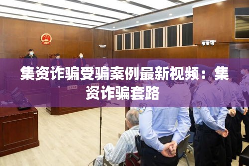 集资诈骗受骗案例最新视频：集资诈骗套路 