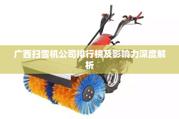 广西扫雪机公司排行榜及影响力深度解析