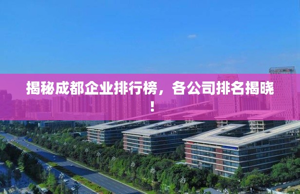 揭秘成都企业排行榜，各公司排名揭晓！
