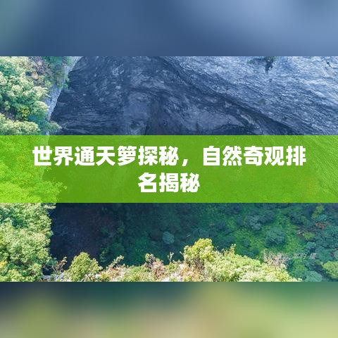 世界通天箩探秘，自然奇观排名揭秘