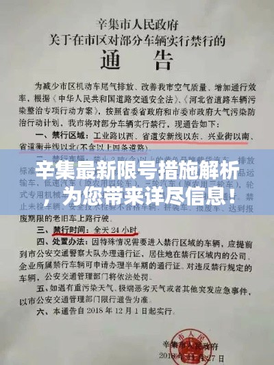 辛集最新限号措施解析，为您带来详尽信息！