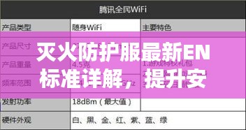 灭火防护服最新EN标准详解，提升安全与性能的关键要素指南