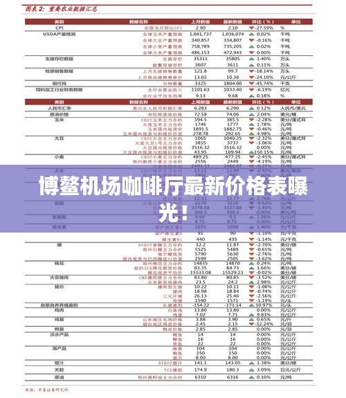 博鳌机场咖啡厅最新价格表曝光！