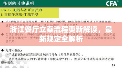 浙江餐厅立案流程更新解读，最新规定全解析