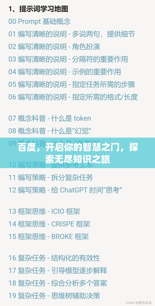 百度，开启你的智慧之门，探索无尽知识之旅