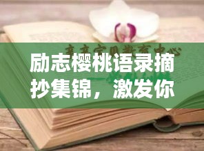 励志樱桃语录摘抄集锦，激发你无限潜能的力量之言
