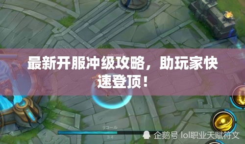 最新开服冲级攻略，助玩家快速登顶！