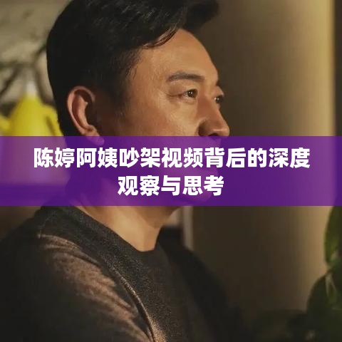 陈婷阿姨吵架视频背后的深度观察与思考