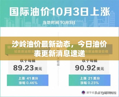 沙岭油价最新动态，今日油价表更新消息速递