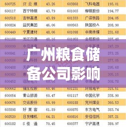 广州粮食储备公司影响力排名揭秘