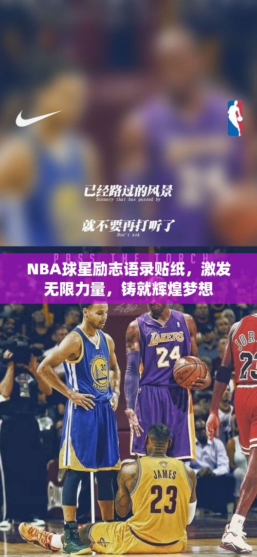 NBA球星励志语录贴纸，激发无限力量，铸就辉煌梦想