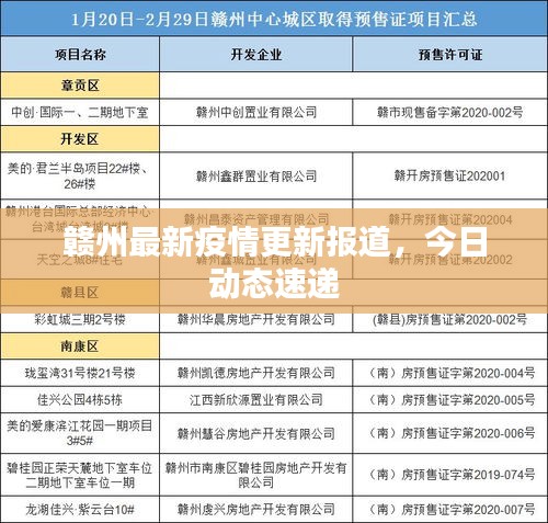 赣州最新疫情更新报道，今日动态速递