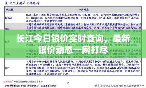 长江今日银价实时查询，最新银价动态一网打尽