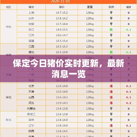 保定今日猪价实时更新，最新消息一览