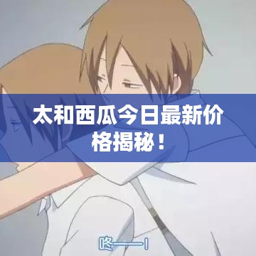 太和西瓜今日最新价格揭秘！