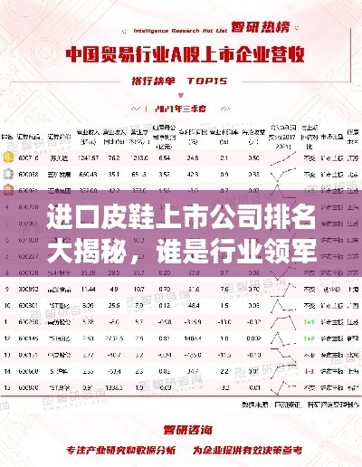 进口皮鞋上市公司排名大揭秘，谁是行业领军者？