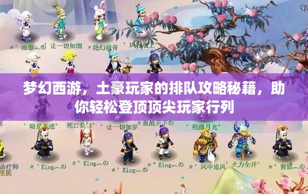 梦幻西游，土豪玩家的排队攻略秘籍，助你轻松登顶顶尖玩家行列